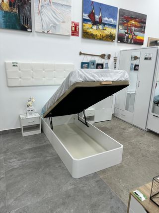 Canapé abatible 90cm blanco