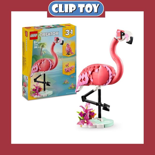 LEGO Creator 3 en 1 Fauna Salvaje Flamenco Rosa
