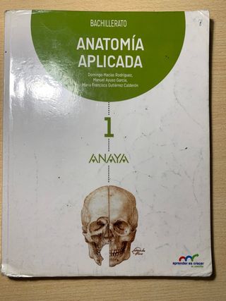 libro de anatomia aplicada primero de bachillerato