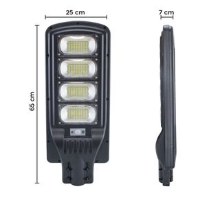 Lampione Stradale Solare 200W Faro Led con Staffa 