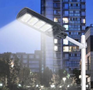 Lampione Stradale Solare 200W Faro Led con Staffa 