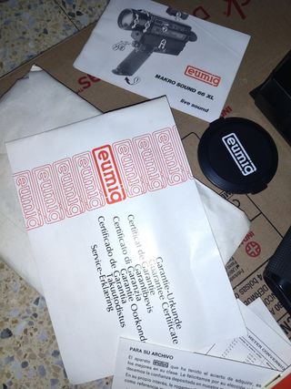 Cámara Super8 Eumig vintage años 80, Made in Japan