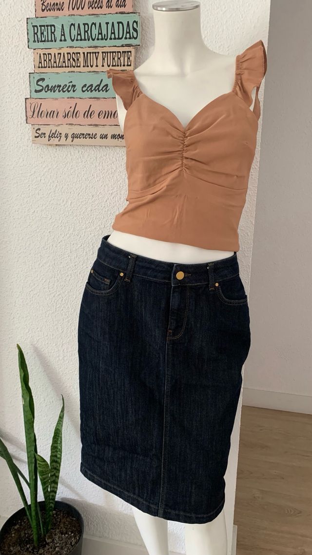 Falda vaquera Zara - Nueva Talla L