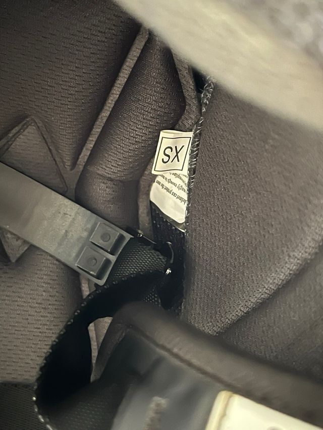 Casco moto modular blanco-azul