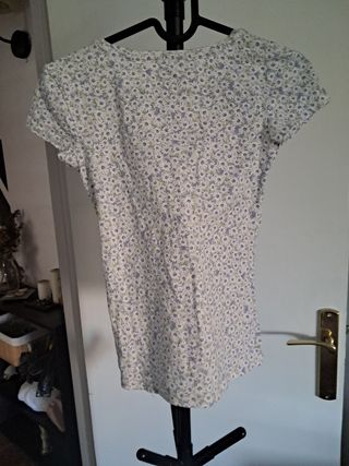 Camiseta Clockhouse XS - Azul y Blanca