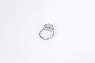 Anillo con Piedra Turquesa Hecho a Mano