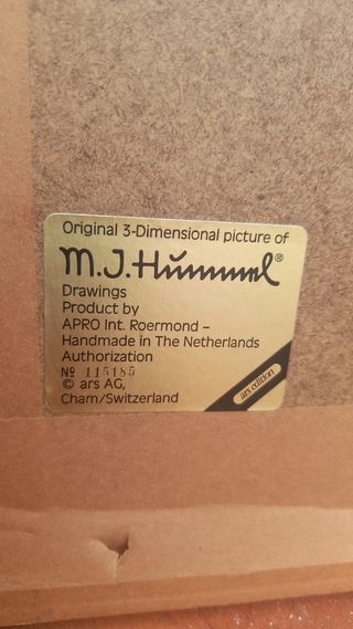 Quadro vintage Bambino e Corvo