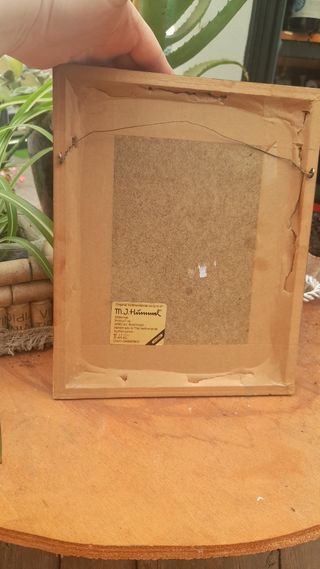 Quadro vintage Bambino e Corvo