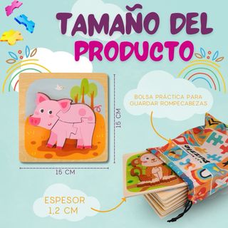 Puzzle Madera Infantil 8 piezas
