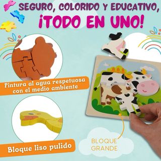 Puzzle Madera Infantil 8 piezas