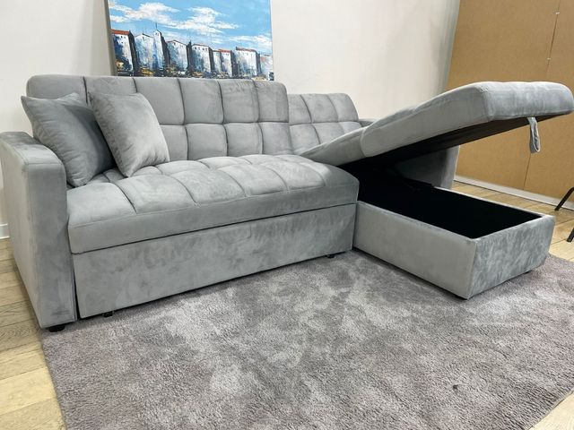 Sofá cama 3 plazas - Gris