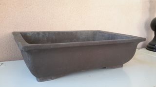 Maceta Bonsái Rectangular Marrón