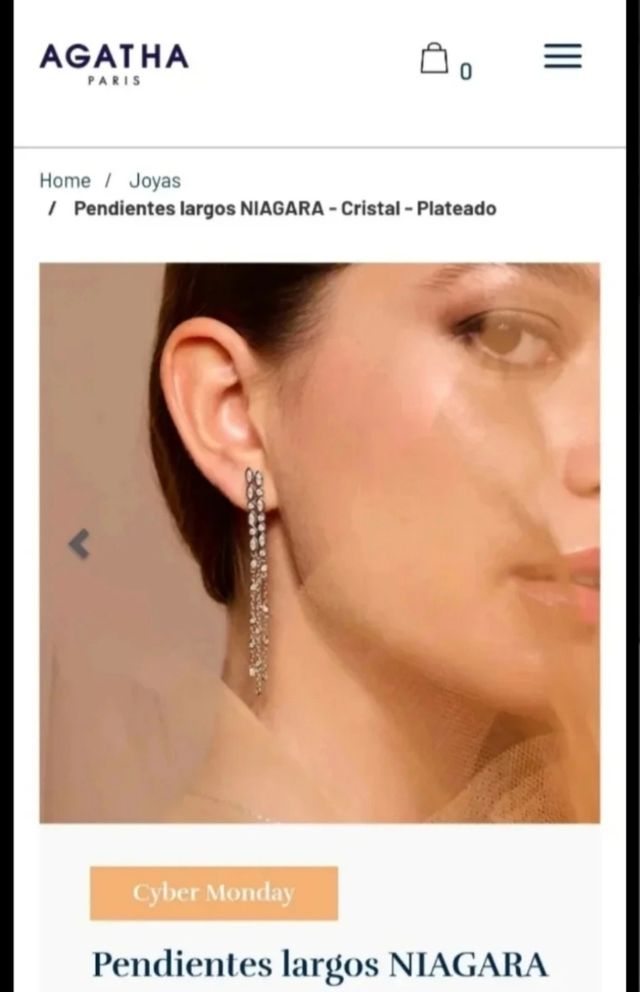 Pendientes plata "Agatha Paris"