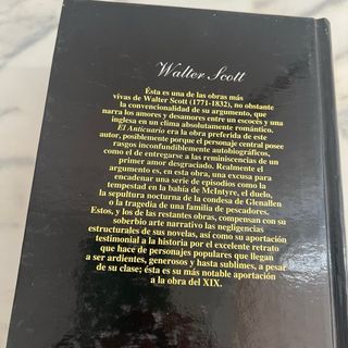Libro "El Anticuario" de W.Scott