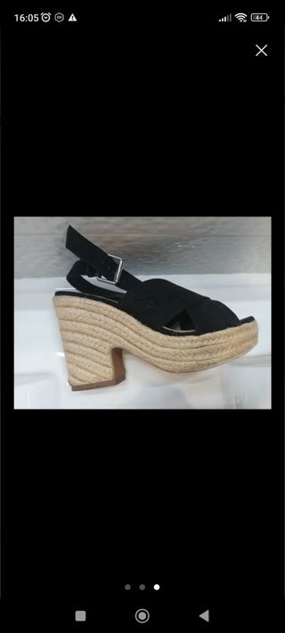 Cuñas PullBear negras