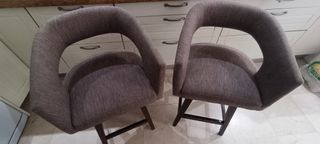 2 Banquetas sillón super cómodas y elegantes 