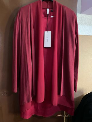 OFERTA CONJUNTO NUEVO 2 PIEZAS rebeca vestido rojo