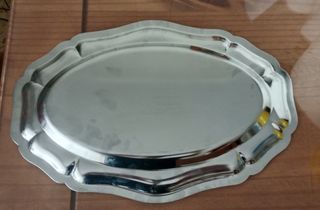Bandeja ovalada acero