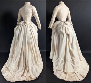 Vestido victoriano beige