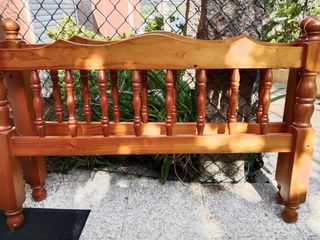Cabecero cama madera marrón