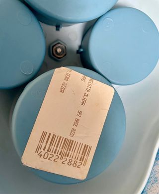 Set oliera/spezie Guzzini azzurro nuovo s/scatola