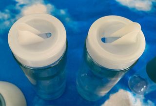 Set oliera/spezie Guzzini azzurro nuovo s/scatola