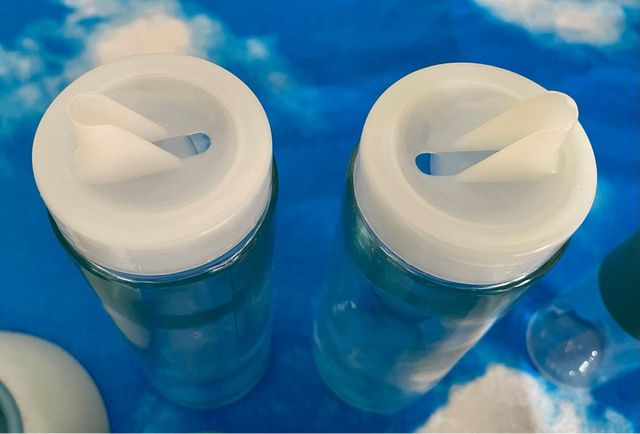 Set oliera/spezie Guzzini azzurro nuovo s/scatola