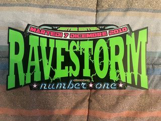 Volantino hardcore Ravestorm @ Number One Disco IT