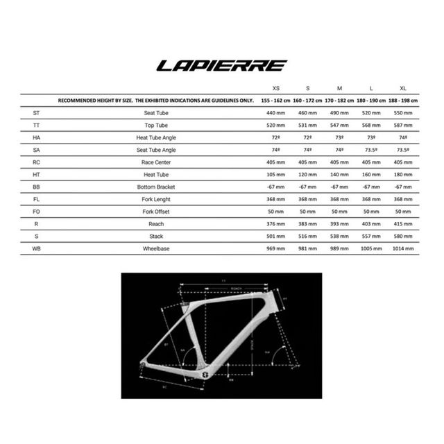 BICICLETA DE CARRETERA NUEVA LAPIERRE DRS 8
