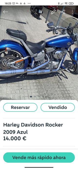 Harley Davidson Rocker 2009 Azul