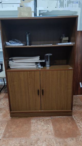 Mueble oficina madera marrón