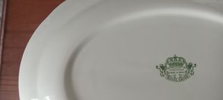 Fuente porcelana | Decoración ciervos