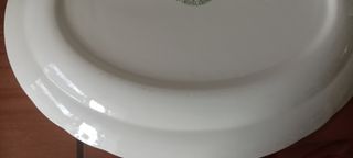 Fuente porcelana | Decoración ciervos