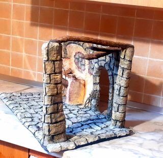 Belén Navidad artesanal de piedra figuras 20/30 cm