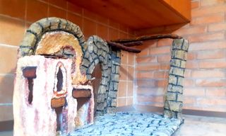 Belén Navidad artesanal de piedra figuras 20/30 cm