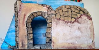 Belén Navidad artesanal de piedra figuras 20/30 cm