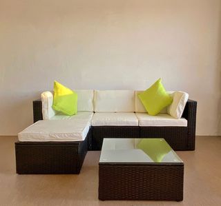 Sofá jardín + mesa centro - NUEVO