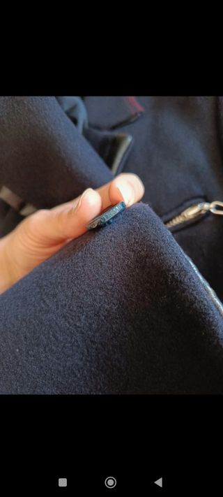 Abrigo Versace azul marino