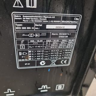 Soldadora MIG Magnatic 385 MKIII