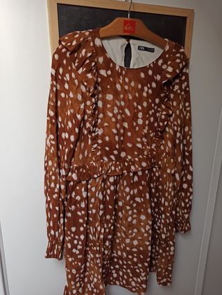 Minivestido Zara estampado