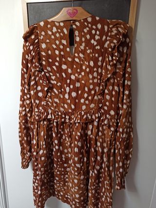 Minivestido Zara estampado
