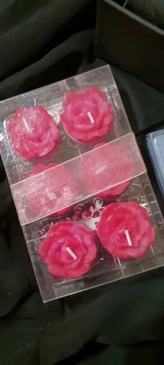 CONJUNTO 6 VELAS ROJAS