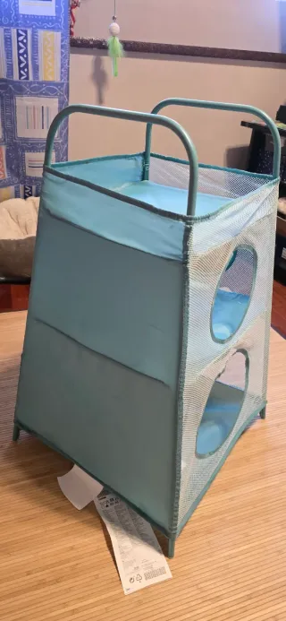 Organizador juguetes/mascotas azul