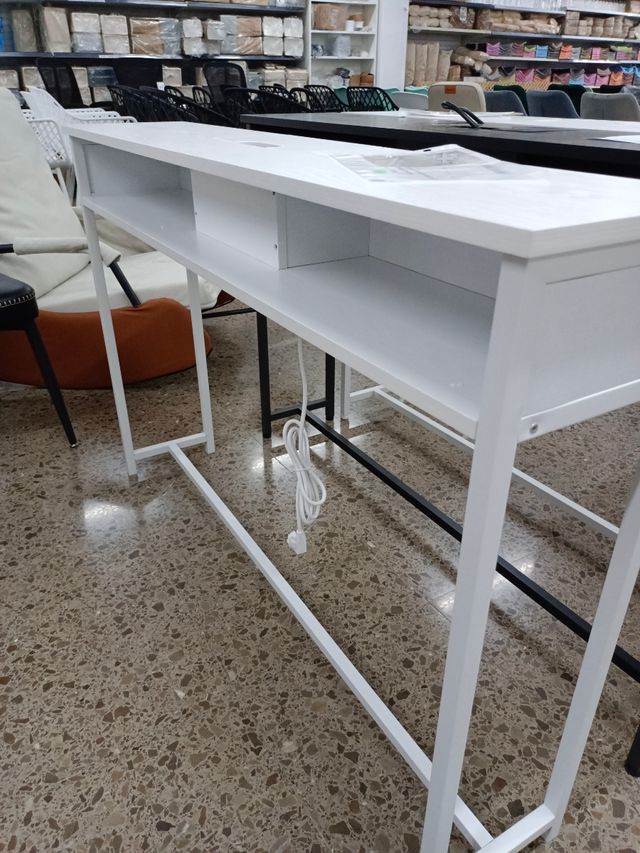 Mesa consola color negro- mueble TV
