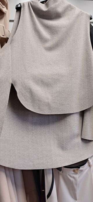 Capa-Poncho Beige Talla Única