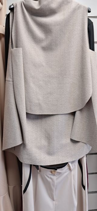 Capa-Poncho Beige Talla Única