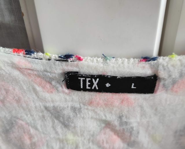 Blusa blanca TEX - Talla L