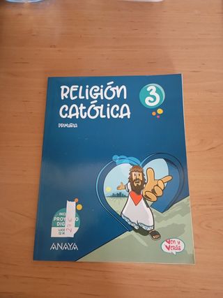 Libro  religión católica 3 primaria Anaya