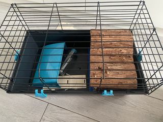 Jaula roedores con caseta