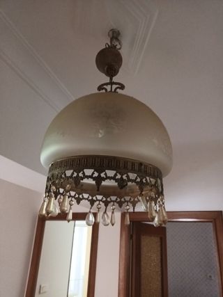 Lampara vintage dorada